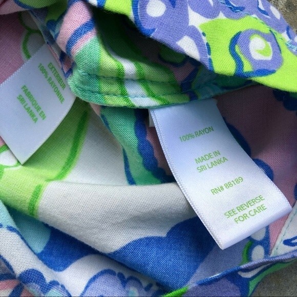 Lilly Pulitzer Sarasota Pintucked Tunic Dress Shift Mini Blue XS - Picture 5 of 6